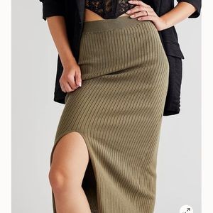 Free People high line midi skirt new without tags